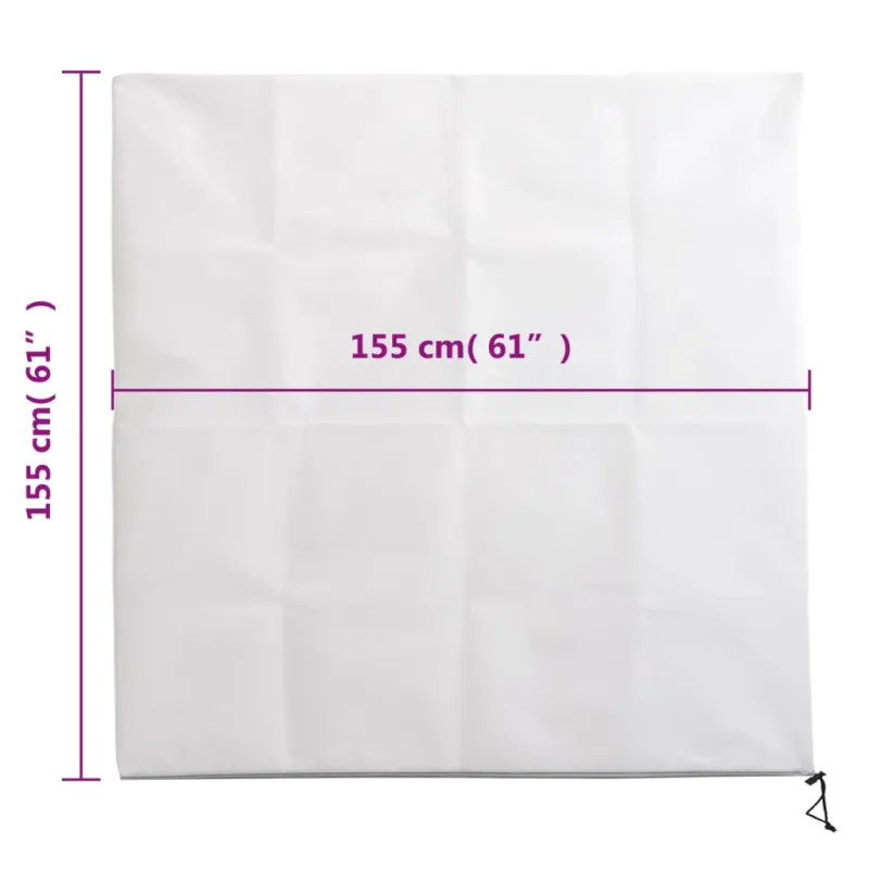 Uždangalai augalams su užtrauktukais, 2vnt., 1,55x1,55m, 70g/m²