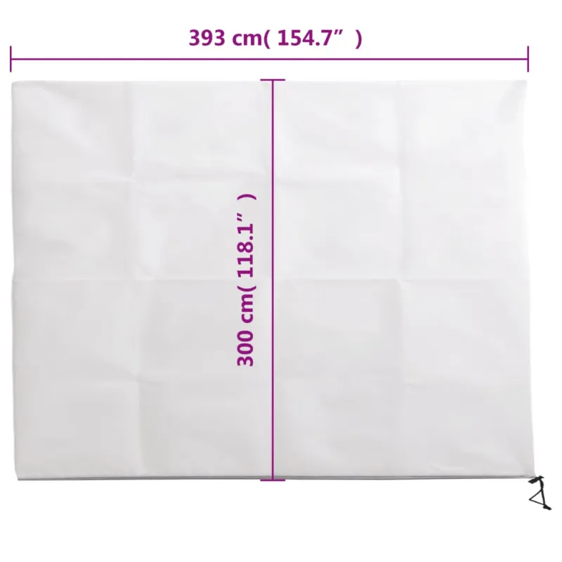 Uždangalas augalams su užtrauktuku, 3,93x3m, 70g/m²