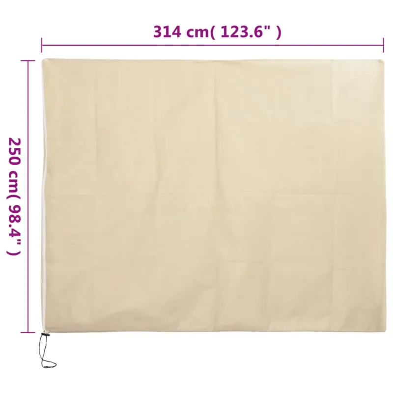 Uždangalas augalams su užtrauktuku, 3,14x2,5m, 70g/m²