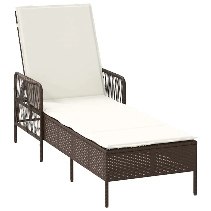 Saulės gultas Ruda ir Kremavimo Balta 55 x 200 x 92 cm