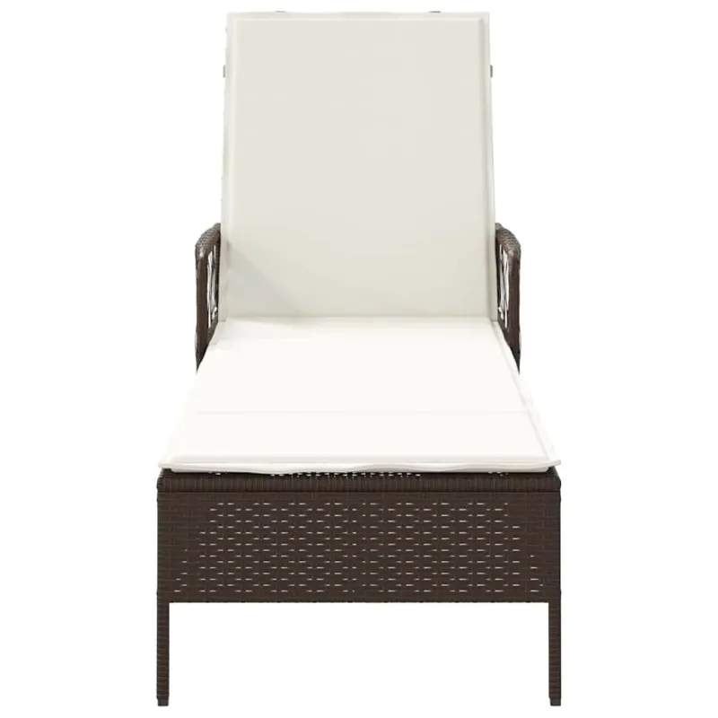 Saulės gultas Ruda ir Kremavimo Balta 55 x 200 x 92 cm