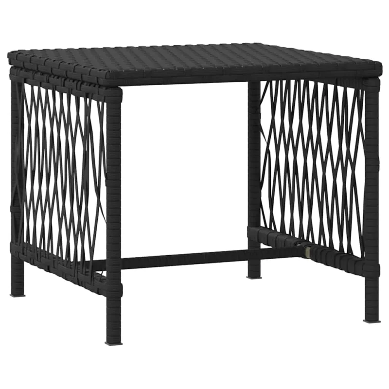 Saulės gultas 3 pcs Juoda ir kreminė balta 55 x 200 x 92 cm