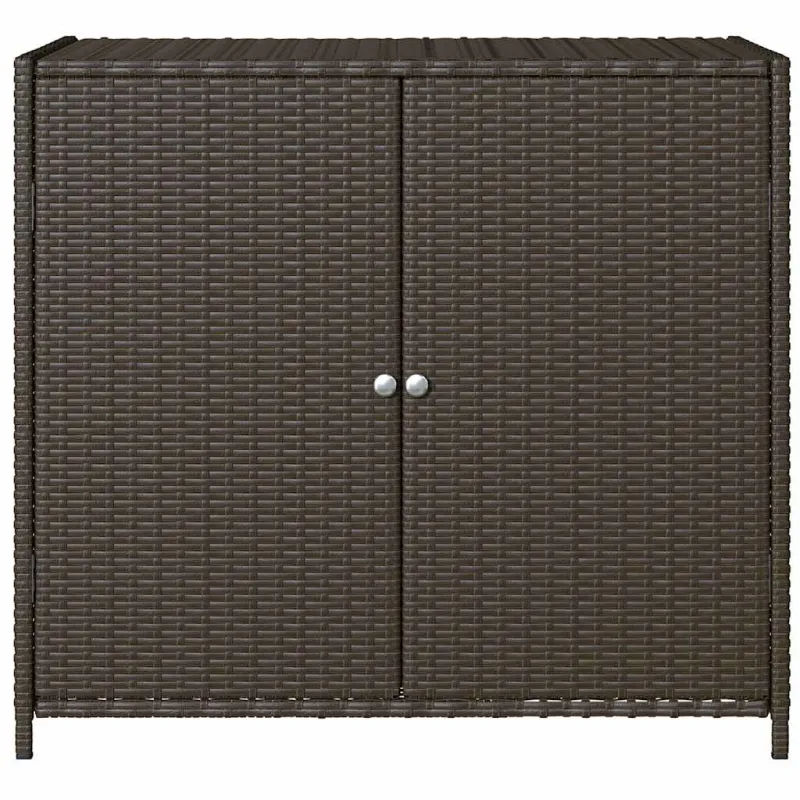 Sodo spintelė daiktams, ruda, 83x45x76cm, poliratanas