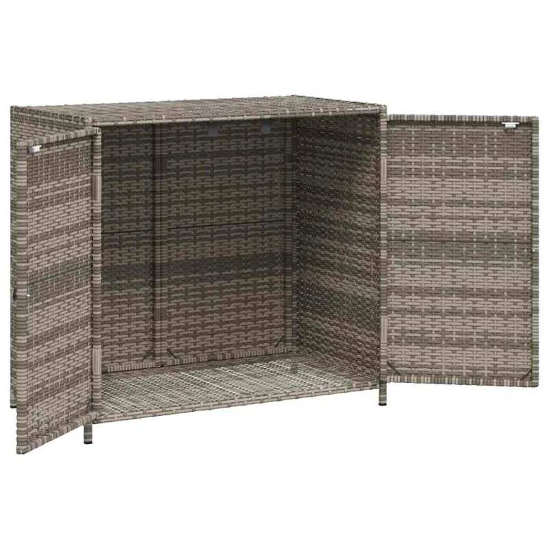 Sodo spintelė daiktams, pilka, 83x45x76cm, poliratanas