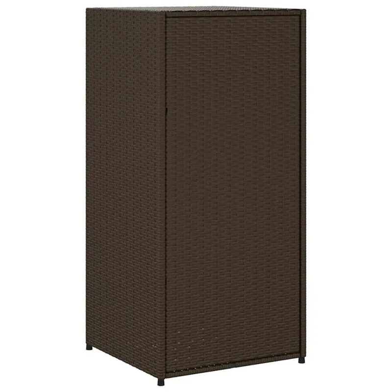 Sodo spintelė daiktams, ruda, 55x55x111cm, poliratanas