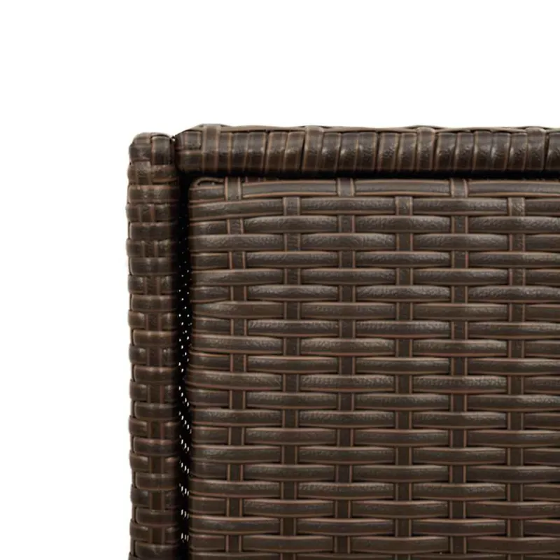 Sodo spintelė daiktams, ruda, 105x55x113cm, poliratanas