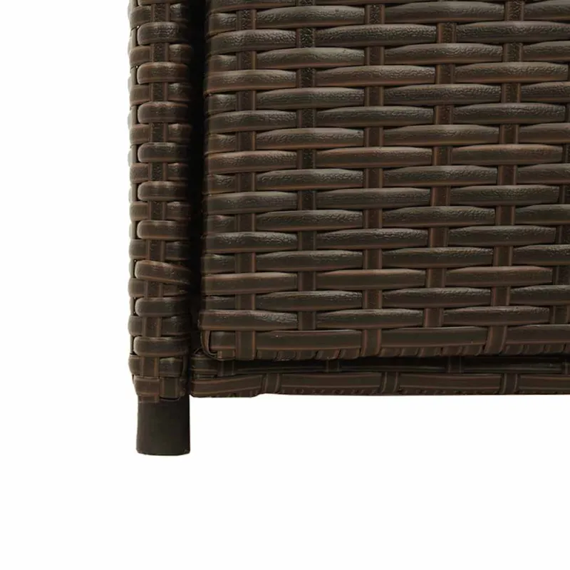 Sodo spintelė daiktams, ruda, 105x55x113cm, poliratanas