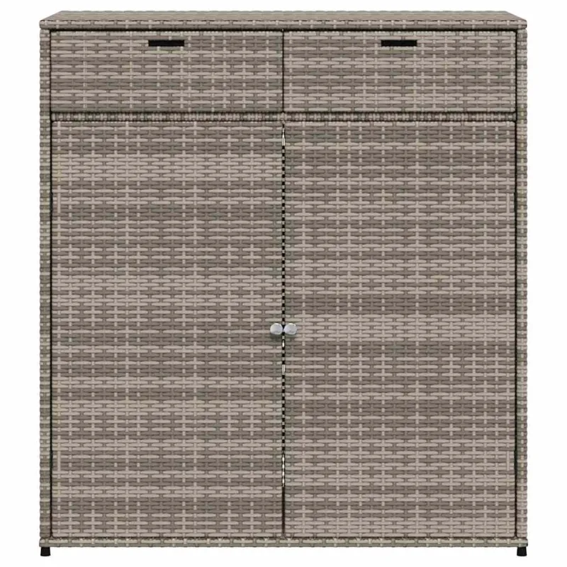Sodo spintelė daiktams, pilka, 105x55x113cm, poliratanas