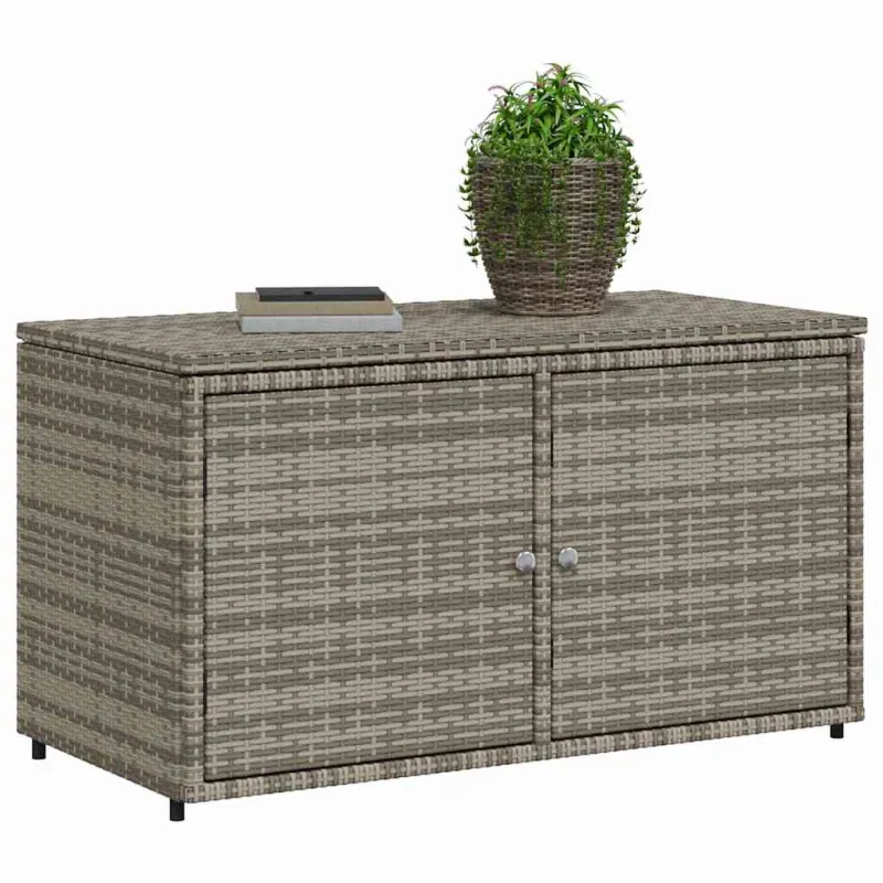 Sodo spintelė daiktams, pilka, 110x55x60,5cm, poliratanas