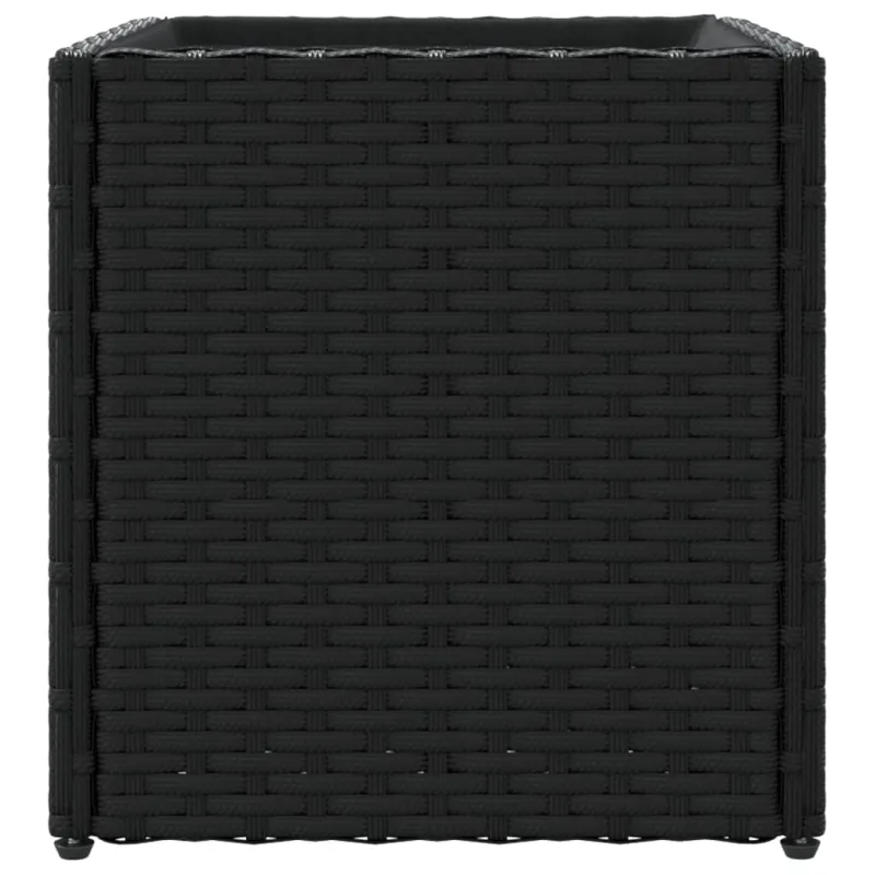 Sodo lovelis, juodos spalvos, 36x30x32cm, poliratanas