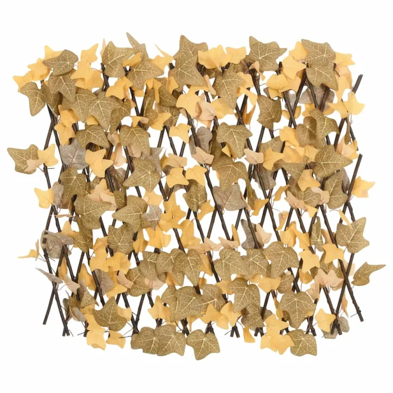 Dirbtinių klevo lapų treliažai, 5vnt., oranžiniai, 180x60cm