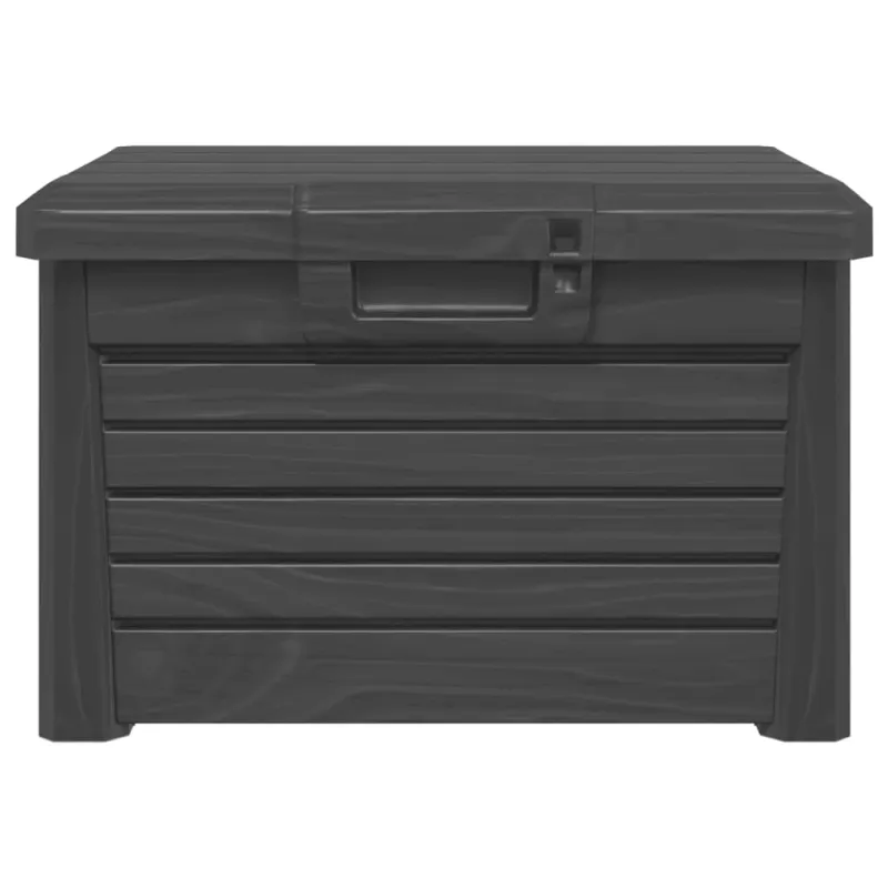 Lauko dėžė pagalvėlėms, antracito, 73x50,5x46,5cm, PP