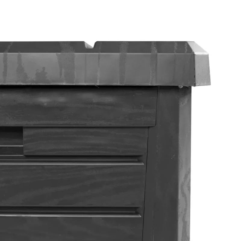 Lauko dėžė pagalvėlėms, antracito, 73x50,5x46,5cm, PP