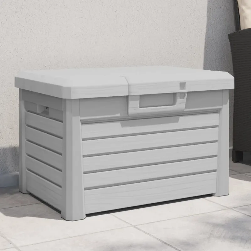 Lauko dėžė pagalvėlėms, pilka, 73x50,5x46,5cm, PP