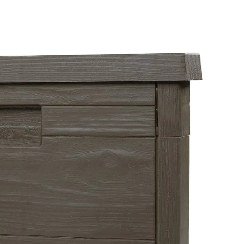 Lauko dėžė pagalvėlėms, ruda, 77,5x44,5x53cm, PP