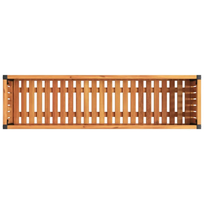 Sodo lovelis, 110x30x27,5cm, akacijos medienos masyvas/plienas