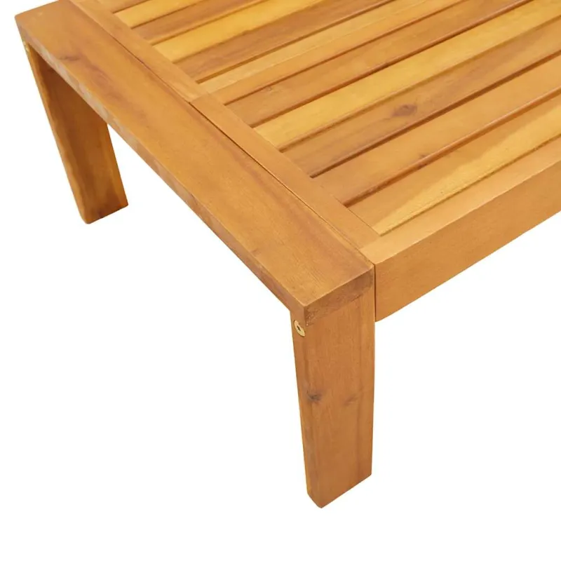 Sodo stalas, 100x50x27cm, akacijos medienos masyvas