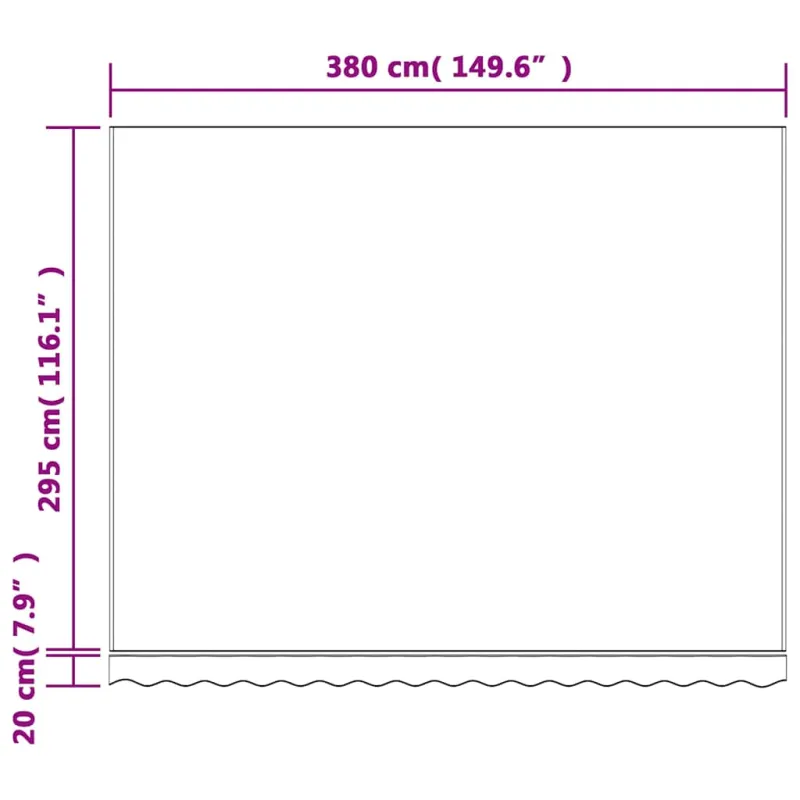 Pakaitinis audinys markizei, įvairių spalvų, 4x3m, dryžuotas