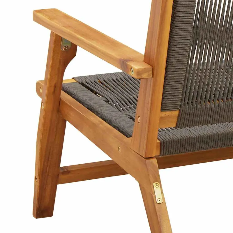 Sodo baldai Pilka 122 x 76 x 73 cm Kietos akacijos mediena