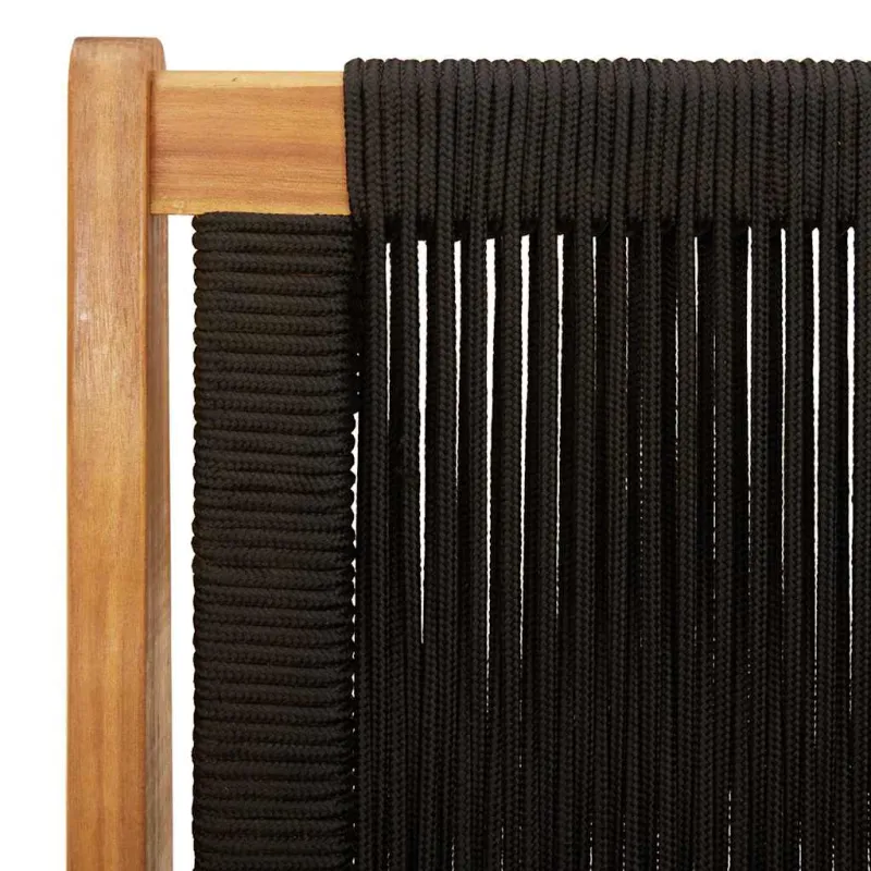 Sodo baldai 2 pcs Juoda 67 x 76 x 73 cm Kietos akacijos mediena