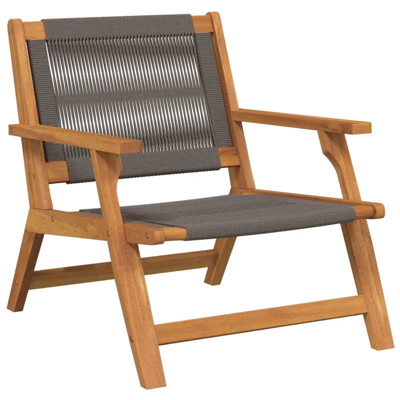 Sodo baldai 2 pcs Pilka 67 x 78 x 73 cm Kietos akacijos mediena