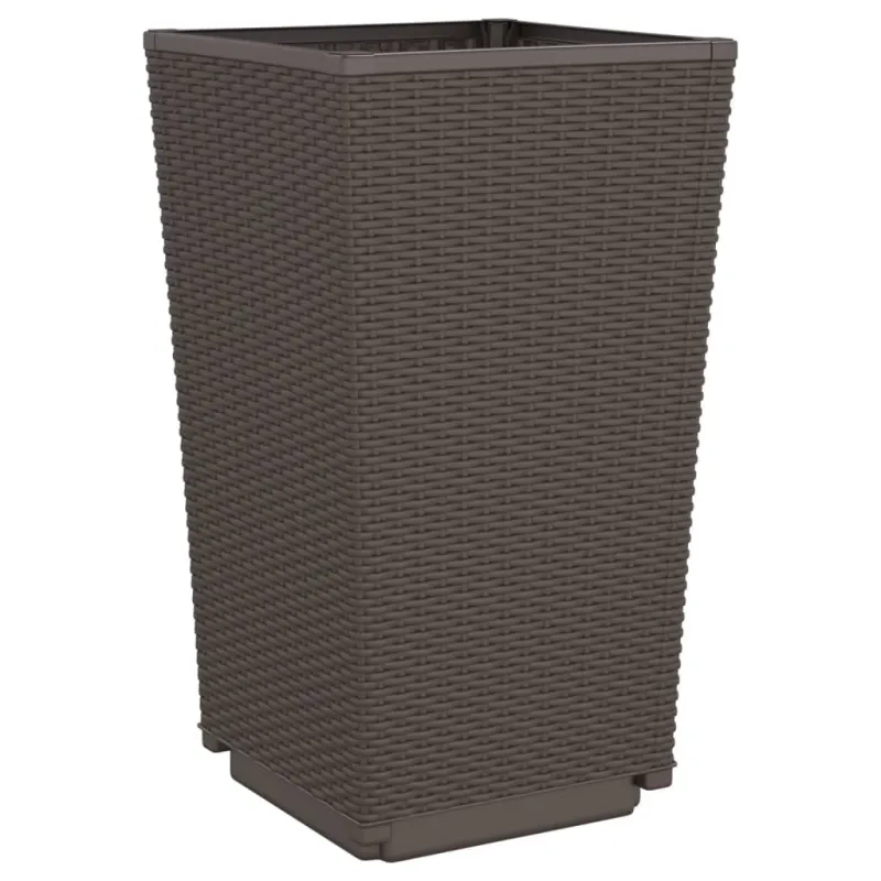 Sodo loveliai, 2vnt., rudos spalvos, 32,5x32,5x57cm, PP