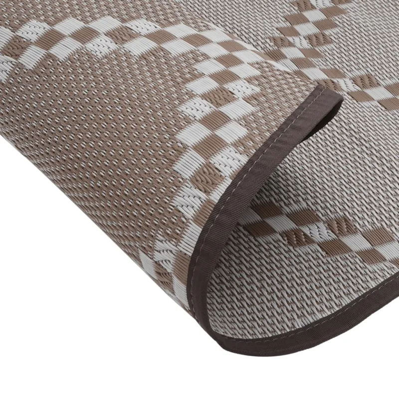 Lauko kilimas, ARAKIL rudos spalvos, 120cm skersmens, PP