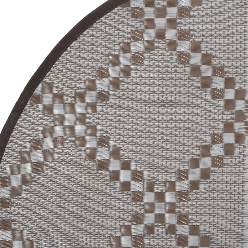 Lauko kilimas, ARAKIL rudos spalvos, 200cm skersmens, PP