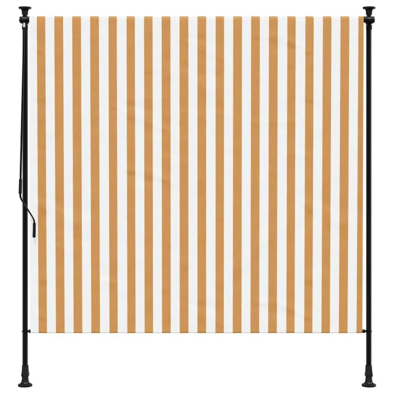 Lauko roletas, oranžinis/baltas, 200x270cm, audinys ir plienas