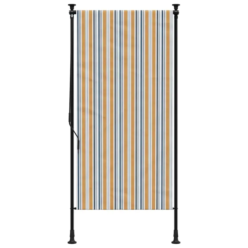 Lauko roletas, geltonas/baltas, 100x270cm, audinys ir plienas