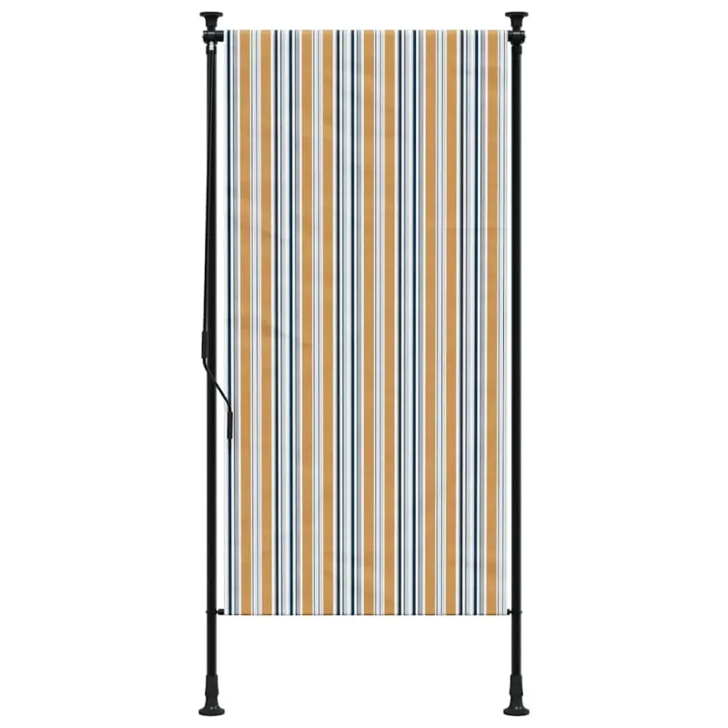 Lauko roletas, geltonas/baltas, 120x270cm, audinys ir plienas