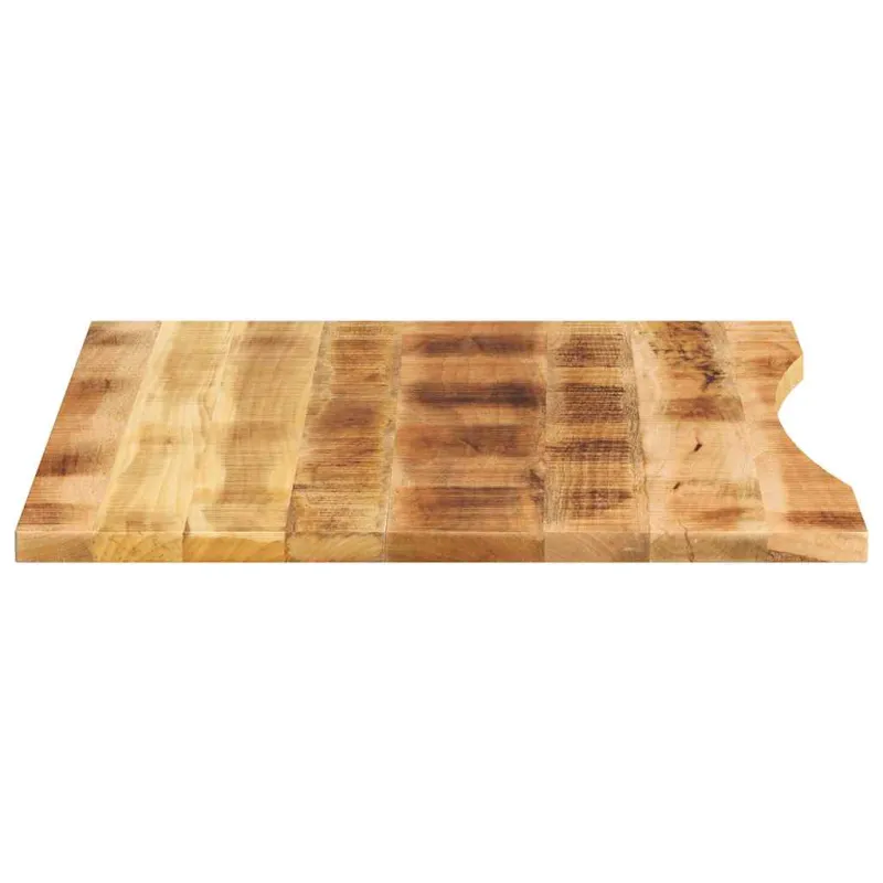 stalviršis su išlenkta 110x80x2,5 cm medžio masyvo grubus mango