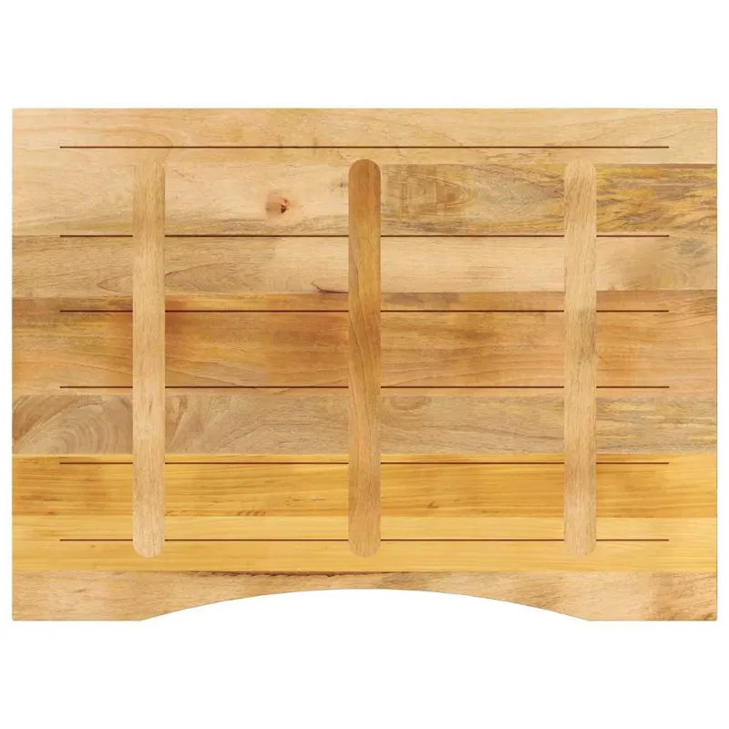stalviršis su išlenkta 110x80x2,5 cm medžio masyvo grubus mango