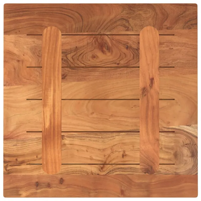 Stalviršis, 60x60x3,8cm, akacijos medienos masyvas, kvadratinis