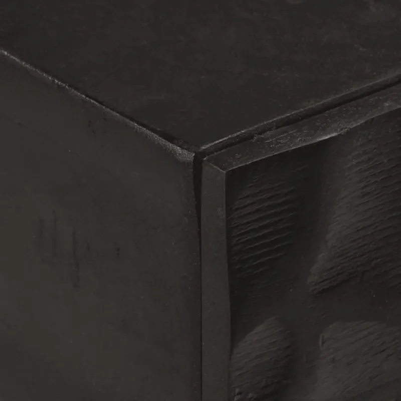 Konsolinis staliukas, juodas, 90x30x76cm, mango ir geležis