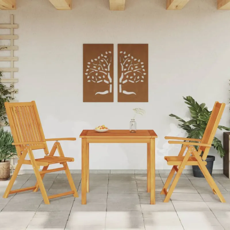 Sodo ruokailukokonaisuus, 3 osaa, 85x85x74 cm, akatiilankkuuta