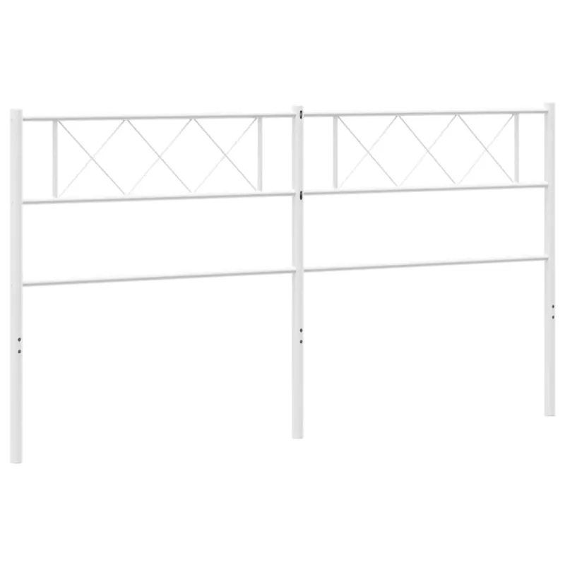 Metalinis pakaitinis galvūgalis, baltos spalvos, 193cm