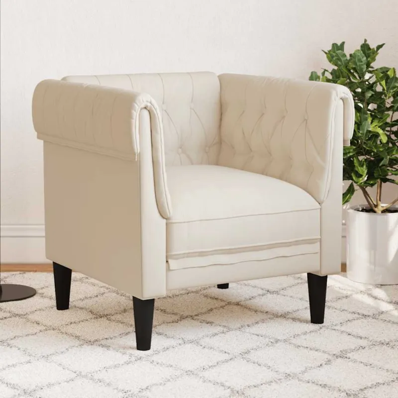 Chesterfield krėslas, linas