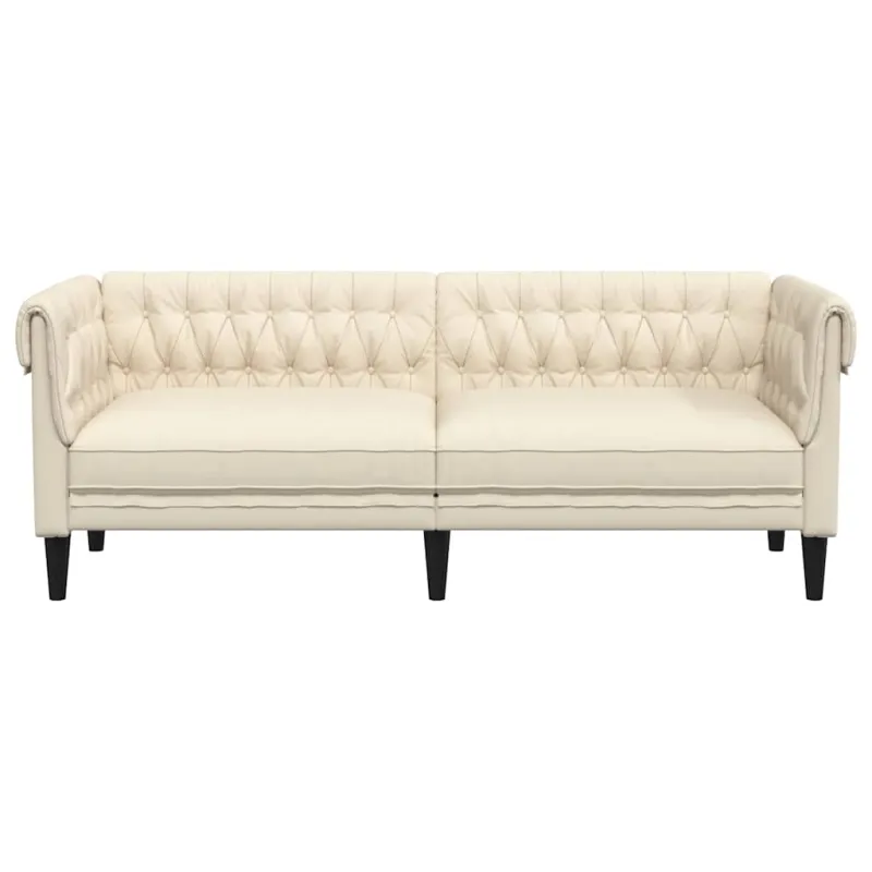 Trivietė chesterfield sofa, linas