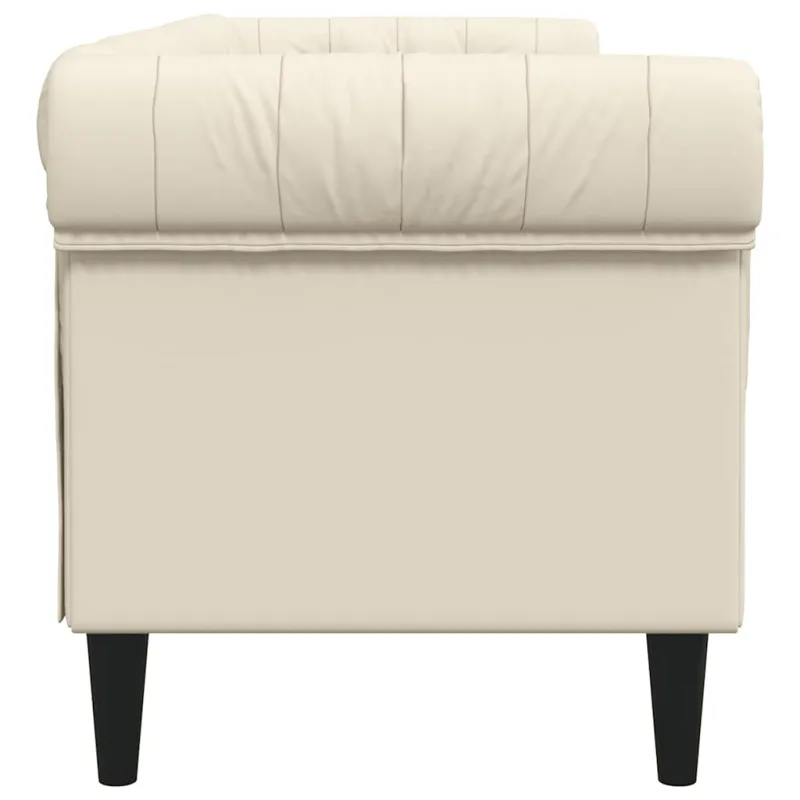 Trivietė chesterfield sofa, linas
