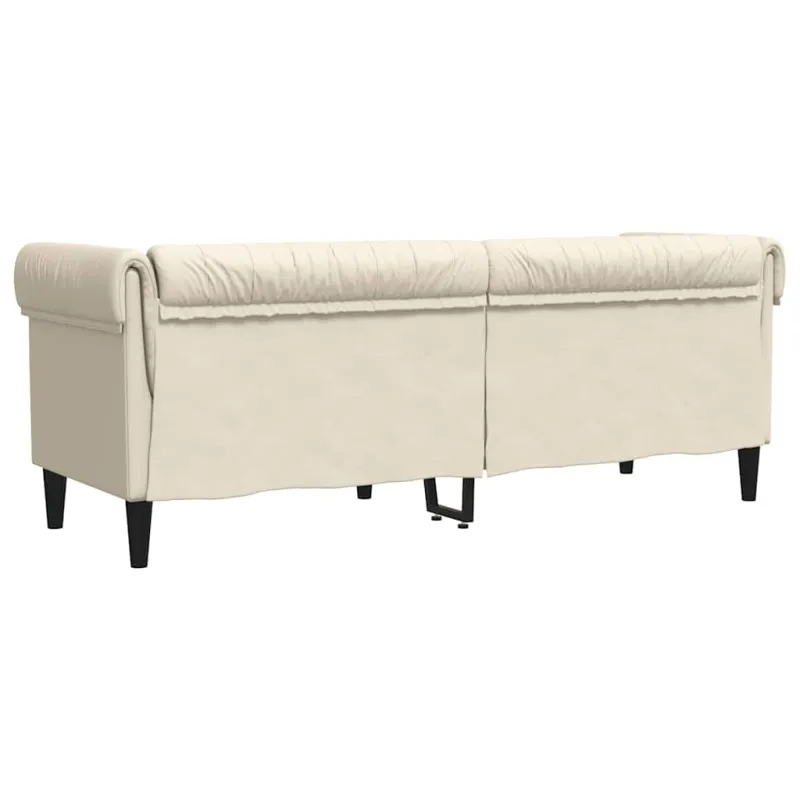 Trivietė chesterfield sofa, linas
