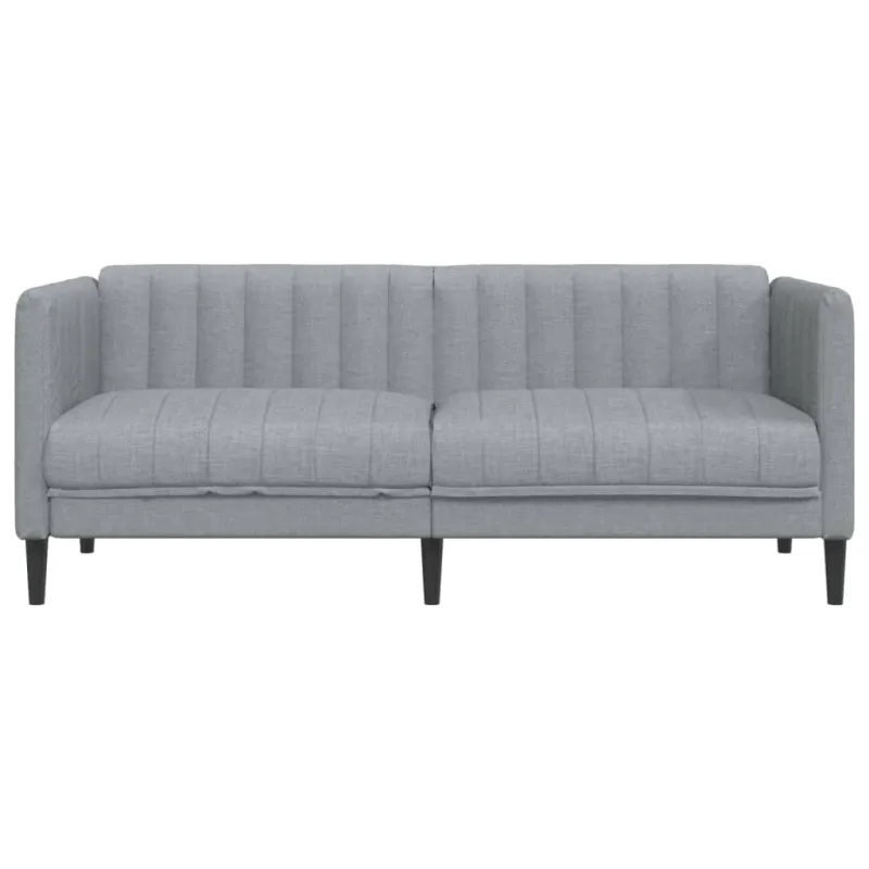 Dvivietė sofa, šviesiai pilkos spalvos, audinys