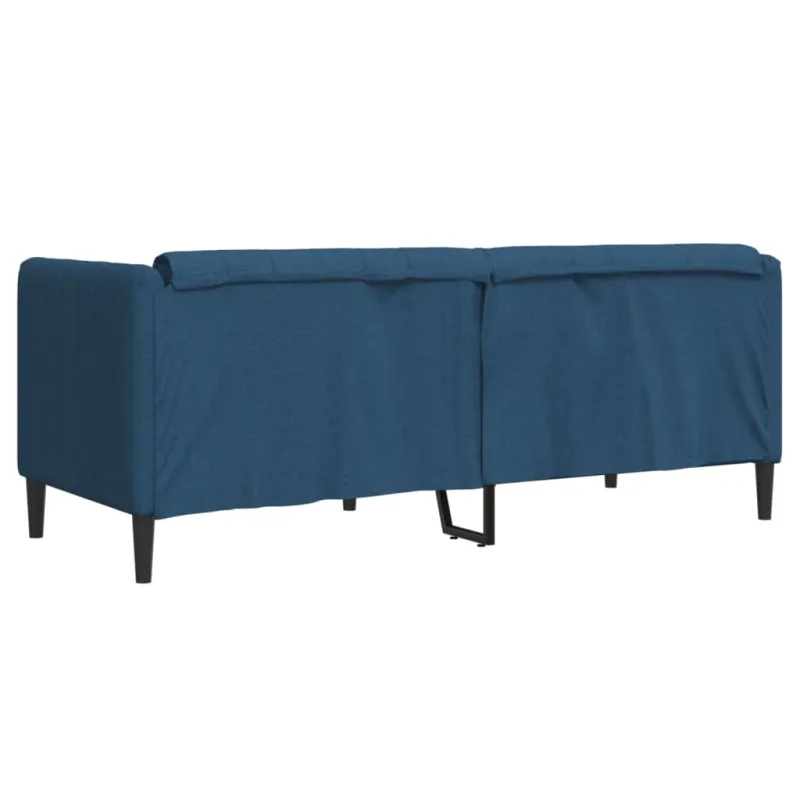 Dvivietė sofa, mėlynos spalvos, audinys