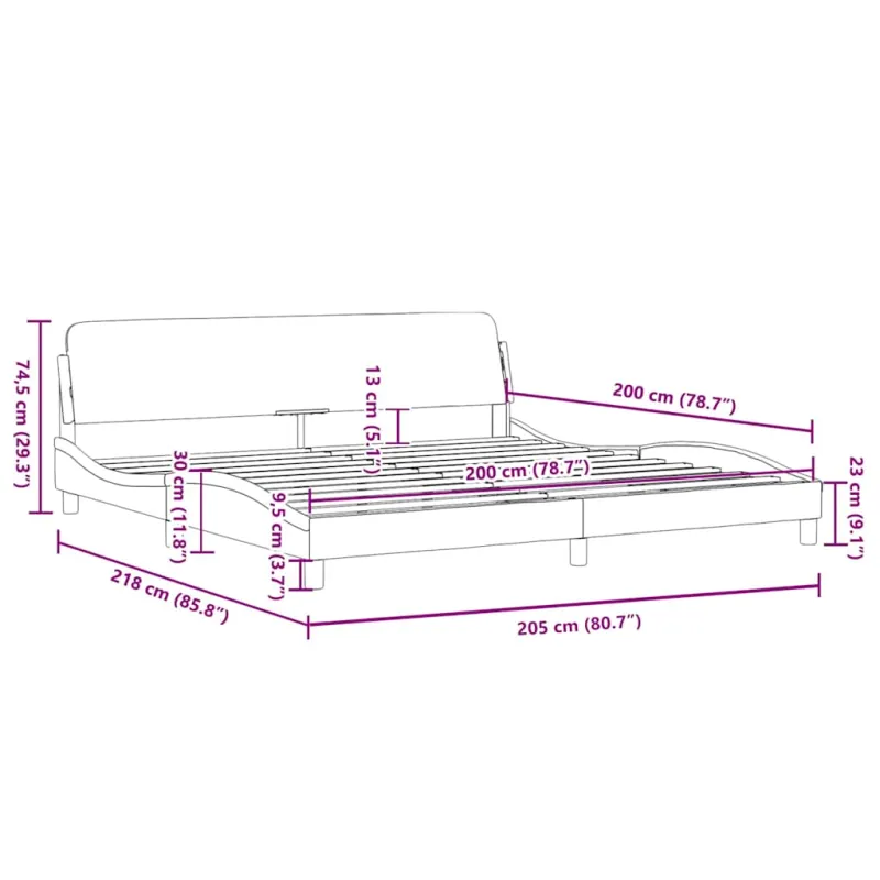 Lovos rėmas be čiužinio Dover tamsiai žalias 200x200 cm aksomas