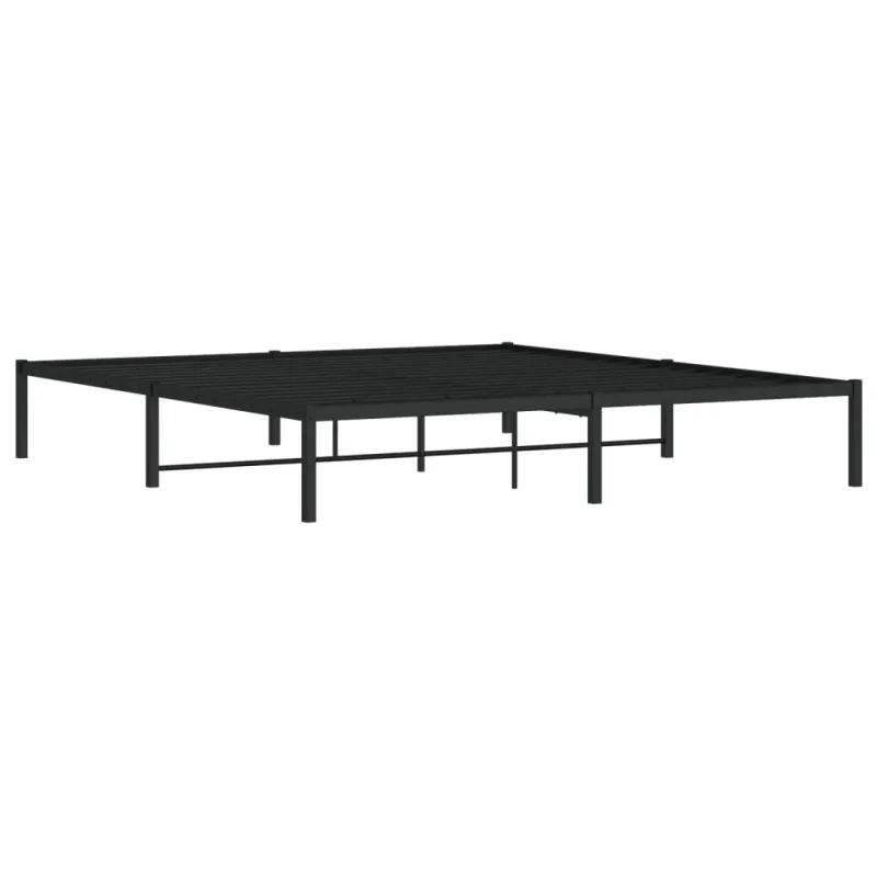 Metalinis lovos rėmas, juodos spalvos, 183x213cm