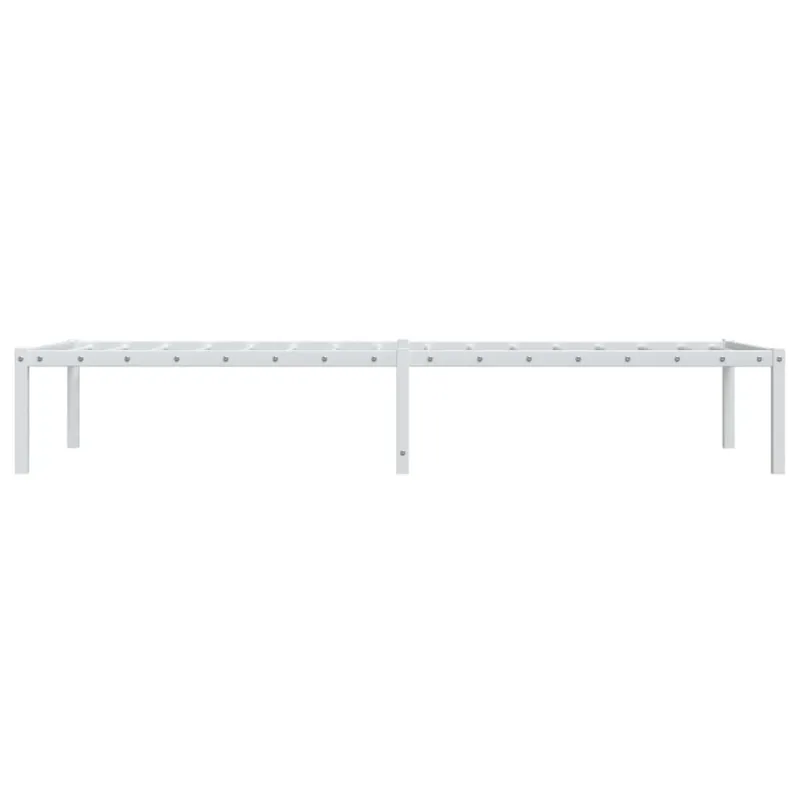 Metalinis lovos rėmas, baltos spalvos, 75x190cm