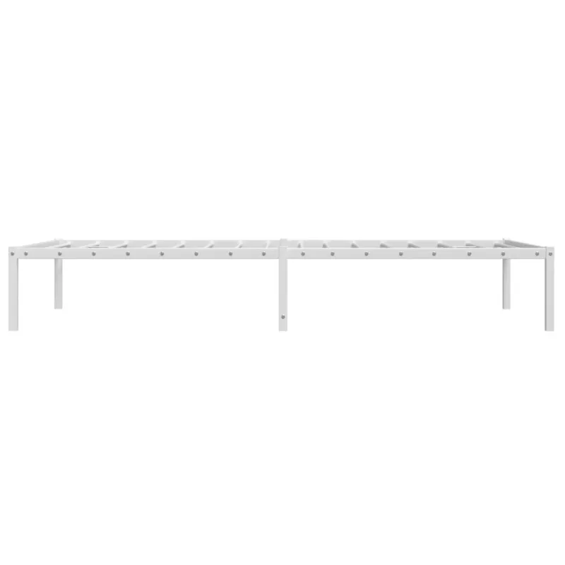 Metalinis lovos rėmas, baltos spalvos, 107x203 cm