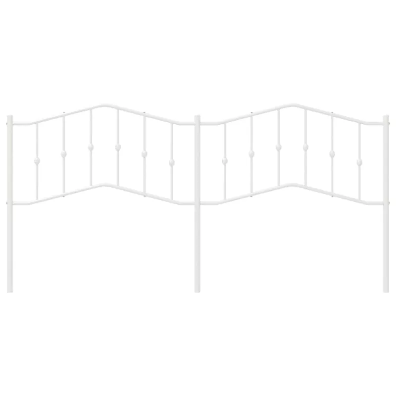 Metalinis pakaitinis galvūgalis, baltos spalvos, 193cm