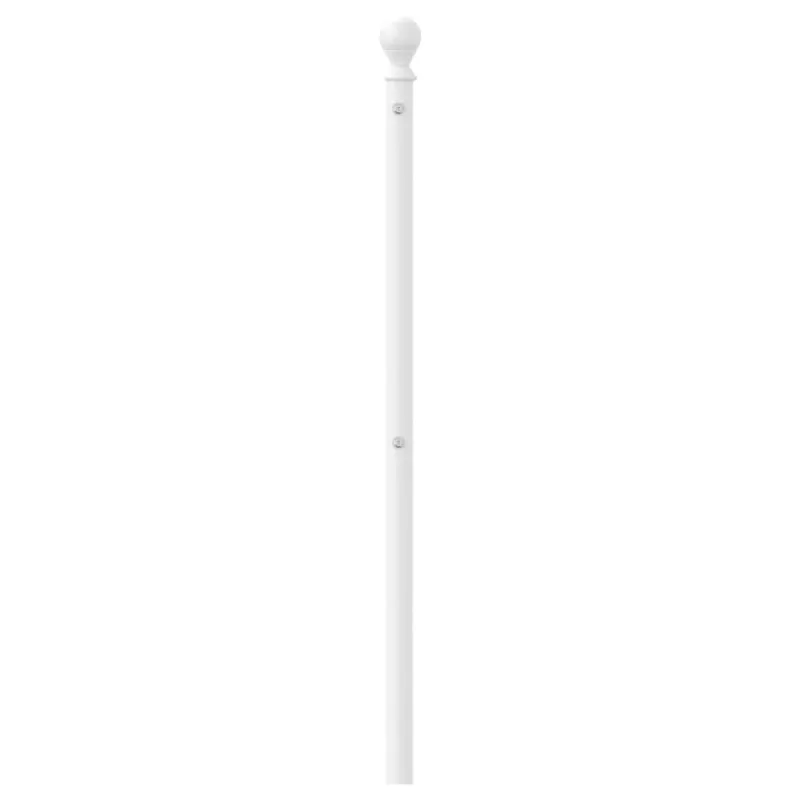 Metalinis pakaitinis galvūgalis, baltos spalvos, 100cm