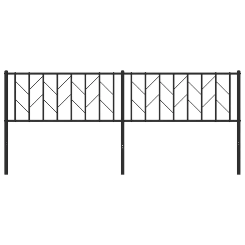 Metalinis pakaitinis galvūgalis, juodos spalvos, 200cm